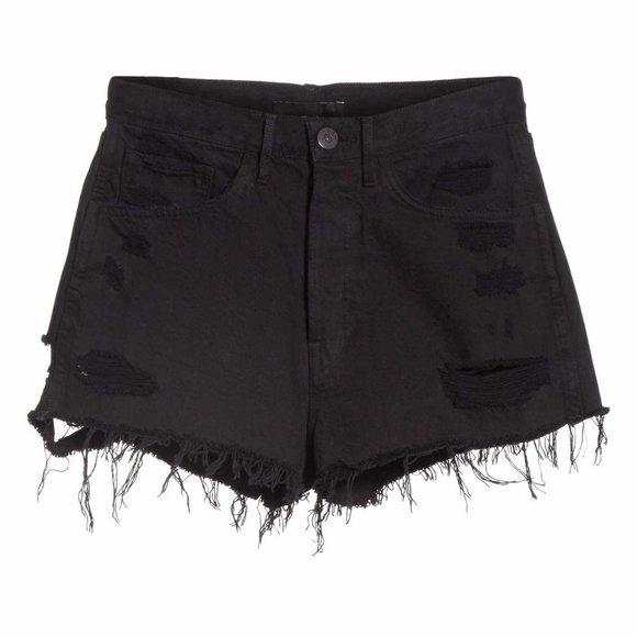 3X1 NYC Carter Ripped High Waist Denim Shorts - Picture 1 of 8